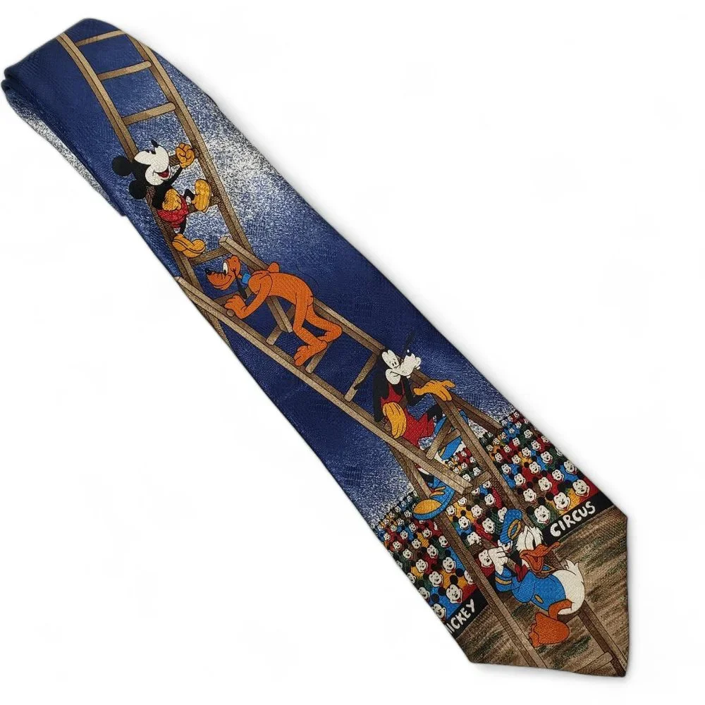 Disney Mickey Unlimited Circus Goofy Pluto‎ Circus Ladder Tie